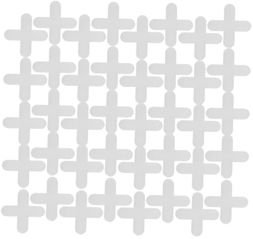 Mikikit 500pcs Cross Shape Tile Spacers for Ceramic Tile Levelers Small Plastic Leveling Spacer Tools Ceramic Installation