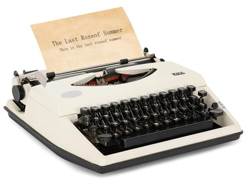 Manual Typewriter,1980s Traditional Portable Vintage Typewriter Deeply Restored,Manual Typewriter for Writing,Letters and Vintage Collectible Present,Classic Retro Manual Typewriter