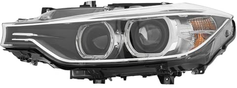 Faro delantero izquierdo HID para BMW Serie 3 F30 F31 (2011-2015), con luz diurna LED, carcasa negra, lente transparente, D1S, OE 63117314532