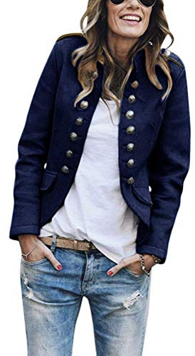shownicer Donna Elegante Blazer Giacca Manica Lunga Tinta Unita Slim Fit OL Giacca con Pulsante Casual Ufficio Business Lavoro Giacca Cappotto Corto Capispalla Tops