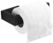 Flybath Bad WC-Rollenhalter ohne Deckel SUS 304 Edelstahl Mattschwarzes Finish Toilettenpapierhalter Wandmontage