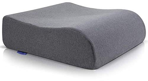 DYNMC you Bequeme Sitzerhöhung Stuhl Erwachsene & Kind - Test SEHR GUT [MIT PHYSIOTHERAPEUTEN ENTWICKELT] - Formstabiles Sitzkissen Stuhl - Perfekte Sitzerhöhung Auto, Büro, Aufstehhilfe (Grau)