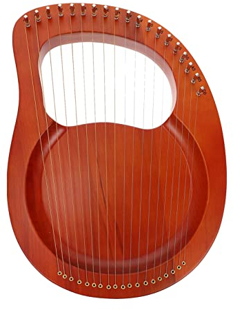 1 Satz 19 19-saitige Leier Musikinstrument Harfe Leierharfe Mit Stimmung Traditionelle Irische Leierharfe Tragbares Harfeninstrument Leier Harfe Griechenland Stimmen Kind Mahagoni-