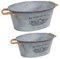Large Galvanised Metal Wine Champagne Beer Bottle Ice Cooler Bucket Party Tub