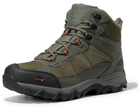 NORTIV 8 Botas Trreking de Senderismo Impermeable Nieve Invierno para Hombre Botas Montaña Antideslizante JS19004M