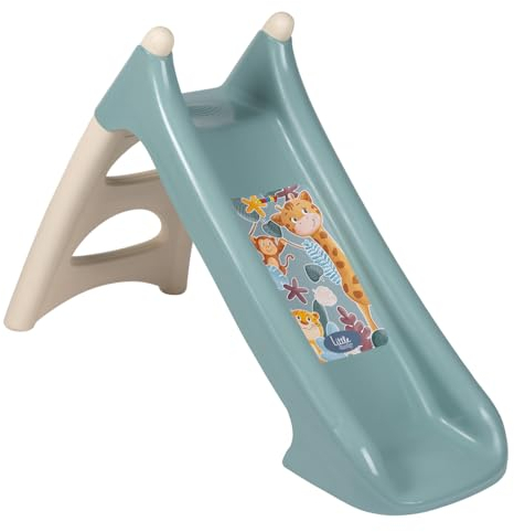 Little Smoby - Tobogán XS - Peldaños Antideslizantes - Tobogán de 90 cm - Uso Interior y Exterior - A Partir de 2 años - Fabricado en Francia