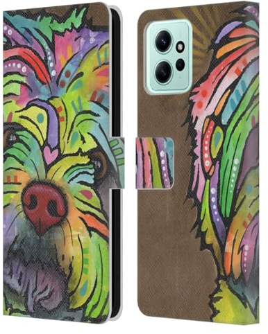 Head Case Designs Offizielle Dean Russo Amy Hunde 3 Leder Brieftaschen Handyhülle Hülle Huelle kompatibel mit Xiaomi Redmi 12