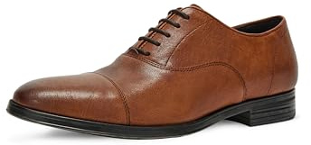 Geox U REZZONICO B, Oxford Hombre, Cognac, 44 EU