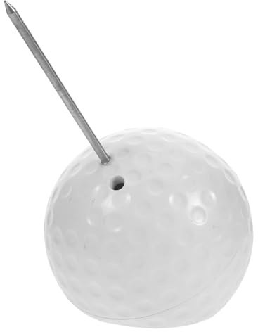 HOODANCOS Marcador de Posición Pelota Golf Abs Redondo con Acero Inoxidable Marcador Deportivo Exterior para Campo Golf Accesorio Plástico para Delimitar Zona de Saque para Torneos y