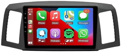 Sistema de navegación para automóviles Estéreo para Coche Android 15 con Bluetooth y WiFi para Jeep para Grand para Cherokee, CarPlay inalámbrico Auto