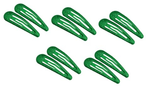 Lot de 10 barrettes à cheveux élégantes en alliage pour bébés et nourrissons - Design brillant et léger - Épingles à cheveux à paillettes