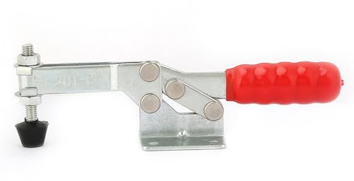 aqxreight 1 Uds. Herramienta de Mano de Abrazadera de Palanca Horizontal de Accesorio Vertical de Acero Al Carbono a Prueba de Herrumbre que Abrazadera HorizontalAccesorio Vertical HorizontalAcero