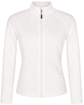 Kmarouse Chaqueta Patinaje Artístico Mujer Cremallera Strass Pista
