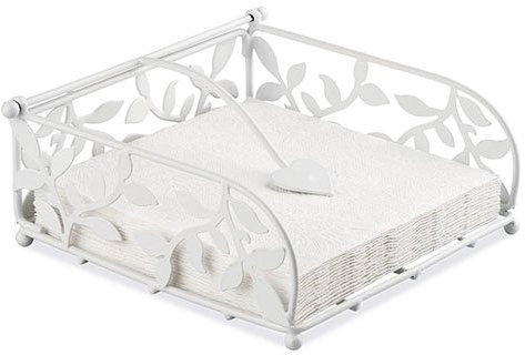 Serviettenhalter Serviettenspender Branch Big White weiß Metall Hochzeit