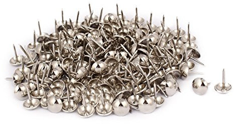 Aexit 7/16' 'Dia in acciaio inox tondo per tappezzeria chiodo pollice puntina push pin 200 pz ID: 407051