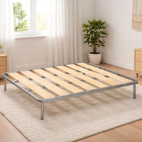 Talamo Italia - Rete letto piazza e mezza Mariagiulia, Rete ortopedica a doghe larghe, 100% Made in Italy, Cm 120x190h 31