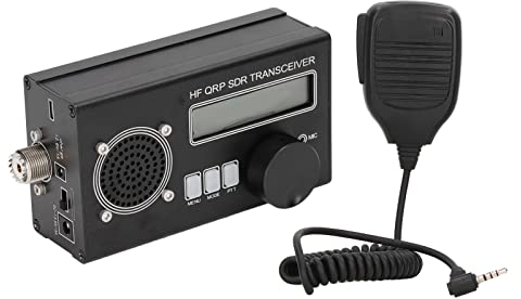Émetteur-récepteur Radio à Ondes Courtes, émetteur-récepteur SDR Émetteur-récepteur QRP en Mode Complet SDR 8 Bandes avec Batterie Intégrée pour la Réception du Signal 100‑240V(EU Plug)