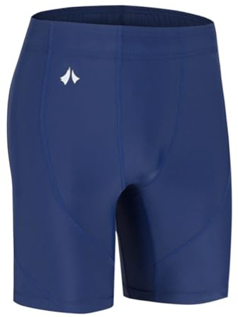 SURFEASY Men's Swim Jammers Compression Quick Dry Athletic Swim Swimming Trunks Shorts Brief Swimsuit (Navy,3XL)