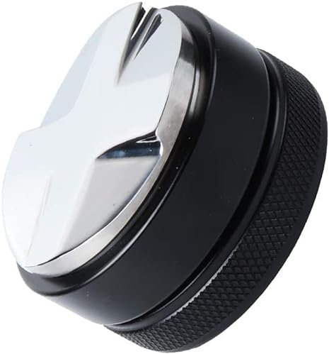 VIA CREMA Kaffeutjämnare espressofördelningsverktyg kaffefördelare 58 mm espressoutjämnare av kaffepulver i filterhållaren innan du tampar