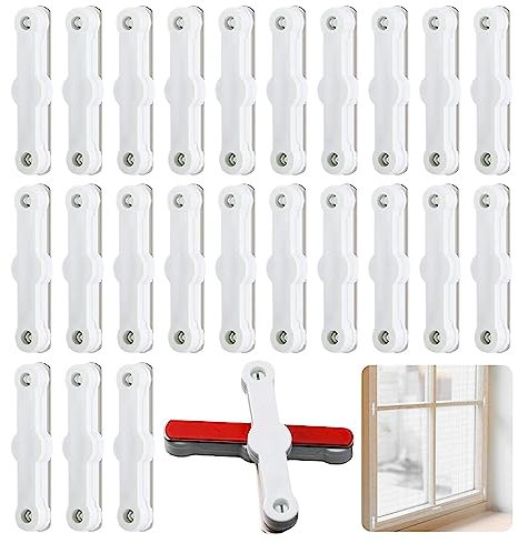 Window Fixing Strip, Self-Adhesive Sticker for Windows, Curtain Installation Accessories, No Drilling Window Mounting, Window Fixing Sticker for Kitchen Balcony Bathtub(White)