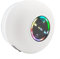SPORTARC Altoparlante per doccia BT, con luce flash colorata fredda, design impermeabile IPX4, mini altoparlante per bagno, feste, viaggi, all'aperto (bianco)