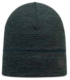 Buff Gorro Merino Lightweight Hombre Mujer Adulto, Bufanda Multifuncional 100% Lana Merino, Senderismo, Aire Libre, Sostenible, Ligera, Fina, Talla Única, Verde
