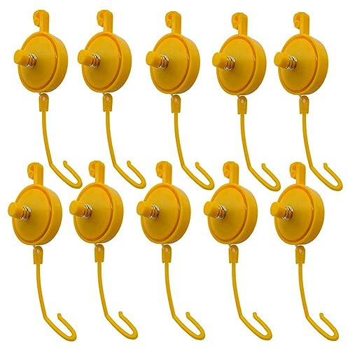 Gokelomg växt-yoyo-växthängare med stopp, justerbar inomhusväxt-stöd-Yo-Yo (15-pack)