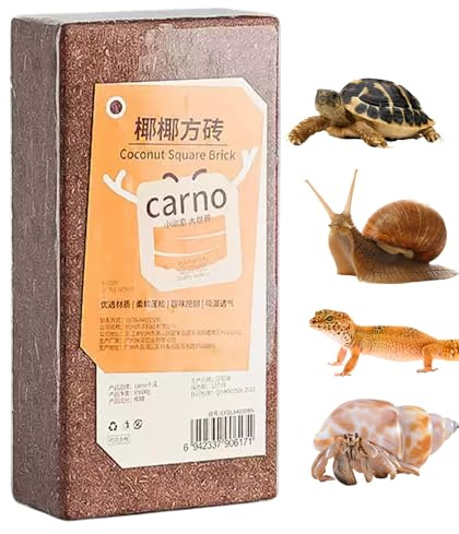 Mattone in Fibra di Cocco | Substrato compresso in Fibra di Cocco | Naturali per acquari e terrari per rettili, gechi, Tartarughe, Rane | Paesaggistica, piantumazione, Manutenzione del pacci
