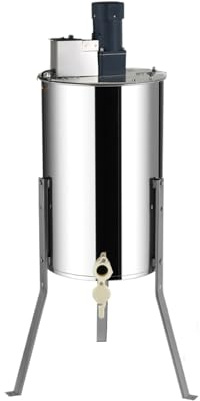 LKAHYUIBC Strumento di apicoltura, Doppio e elettrico in acciaio inox a nido d'ape rotante estrattore di miele, manovella centrifu, attrezzatura per apicoltura, forniture per apicoltura