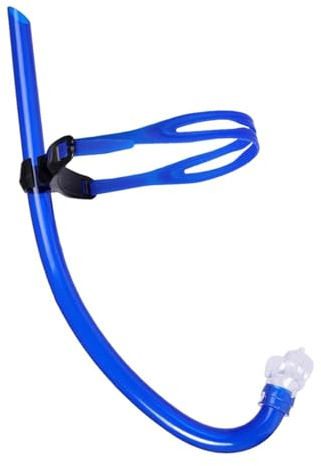 Fxzqgnh Snorkel per Bambini Bocchino Silicone Morbido Tubo Immersione PVC PC Cinturino Regolabile Adatto a Snorkeling Regalo Piscina Spiaggia, Blu Scuro