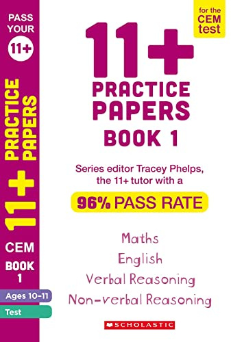 11+ documents de pratique pour le test CEM : tests de la série 1 pour l'anglais, le raisonnement verbal, les mathématiques et le raisonnement non verbal (10 à 11 ans)