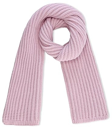 YATANAM Toddler Scarf Warm Knit Kids Neck Warmer Soft Stretch Baby Winter Scarves for Boys Girls (A-pink)