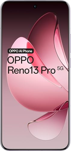 OPPO Reno Reno13 Pro 5G AI Smartphone, Tripla fotocamera 50+50+8MP, Selfie 50MP, Display 6.83” 120HZ AMOLED FHD+, 5800mAh, RAM 12GB(Esp4GB/8GB/12GB)+ROM 512GB, [Versione Italia], Plume Purple