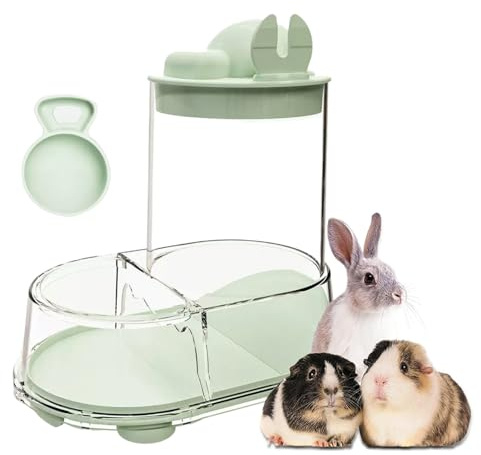 Gamelle pour hamster | Distributeur automatique de nourriture pour chinchilla – Distributeur d'eau amovible transparent et stable pour souris, pigeons, furets, chinchillas et petits animaux