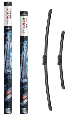 Bosch Aerotwin Aerotwin eAM 466 S Tergicristalli Anteriori, Set di 2 Tergicristalli di Ricambio, con Adattatore Preassemblato, 650 mm / 380 mm - Confezione Salvaspazio