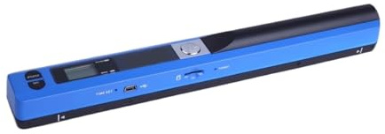 Scanner de Livres, Mini Scanner Portable for l'école, la Maison, Les Entreprises, numérisation de Photos Couleur, Prise en Charge Documents,pour Photos/Cartes d'identité/manuscrits de Bureau(Blue)
