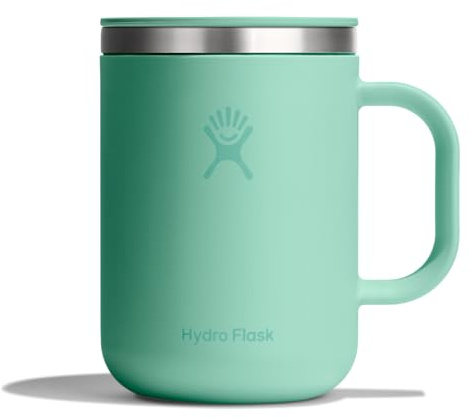 Hydro Flask Coffee Mug – Insulated Stainless Steel, Non Spill, Leak Resistant Travel Mug 24 Oz Mermaid Green