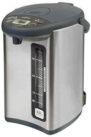 Zojirushi CD-WHC40XH Micom Water Boiler & Warmer, Stainless Steel, Stainless Gray