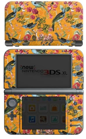 Skin kompatibel mit Nintendo New 3DS XL Folie Sticker Vogel Dschungel Blumen