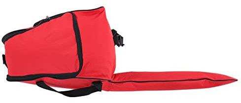 Tissting Bolsa de almacenamiento para motosierra, resistente bolsa de tela Oxford impermeable con cremallera larga y correas resistentes para herramientas de carpintería y leñadores