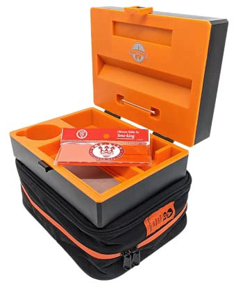 SMO x Cheeky One Large Rolling Storage Box Plus Exclusive C1 Carbon Activated Small Proof Storage Bag and Ultimate Tabler Bundle