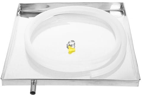 Mipcase Bandeja de drenaje para aire acondicionado: bandeja de goteo de CA portátil, bandeja de drenaje de CA, bandeja de desagüe multifuncional para lavavajillas, con manguera de desagüe