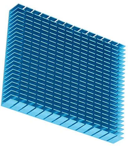 Generic Effektiv Kylfläns i Aluminium för CPU-förstärkare PCB, Snabbkylning Kylfläns för Högeffekts Kylare, 150x120x20 Mm (Blå)