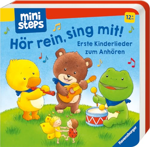 ministeps: Hör rein, sing mit! Erste Kinderlieder zum Anhören: Soundbuch ab 1 Jahr, Spielbuch, Bilderbuch: Ab 12 Monaten