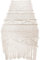 OVNSHVN Makramee Tischläufer Makramee Tischset Boho Beige Handgewebt Im Nordischen Stil Hochzeitsdeko Vintage Tischdecke 35cm*180cm