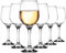 Glasmark Krosno - Set di 6 Bicchieri da Vino, 0,3 L, per Vino Rosso e Bianco, Calici Lavabili in Lavastoviglie