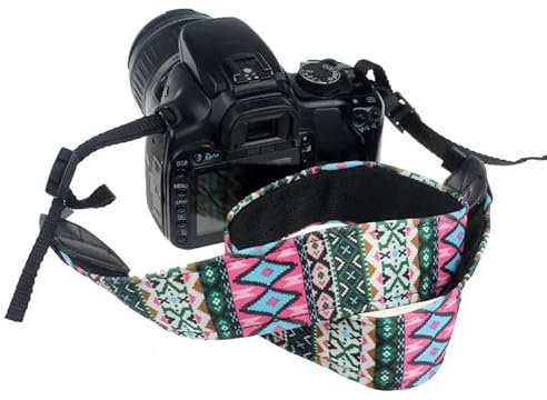 CABLEPELADO Correa de cámara, Correa de Hombro para cámara, cinturón de Seguridad para la cámara, Hebillas de liberación rápida, Apto para Cámaras SLR DSLR DSLR Universal, Vintage (Tipo 6)