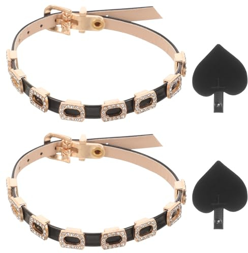 CLISPEED Cinturini per Tacchi Alti Regolabili in Pu con Pietre Decorative, Accessori Decorativi Anti-allentamento per Scarpe Tacchi, Cinturini per Caviglia Comodi e Pratici per Uso