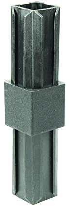 Alberts 426439 XD-Rohrverbinder | gerade | Kunststoff, schwarz | 30 x 30 x 2,0 mm