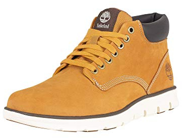 Timberland Bradstreet Leather Sensorflex, Bottes Chukka Homme, Jaune (Wheat Nubuck), 44 EU